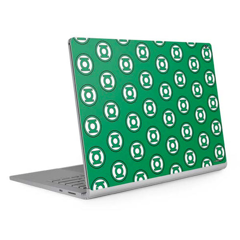 DC Comics Green Lantern Logo Pattern Surface Book 2 15in Skin